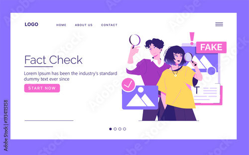 Fact Checking Website Design with People Using Magnifiers