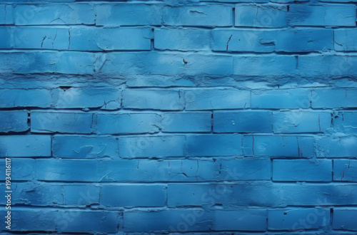 Processed collage of dark blue old brick wall texture. Background for banner, backdrop or texture.