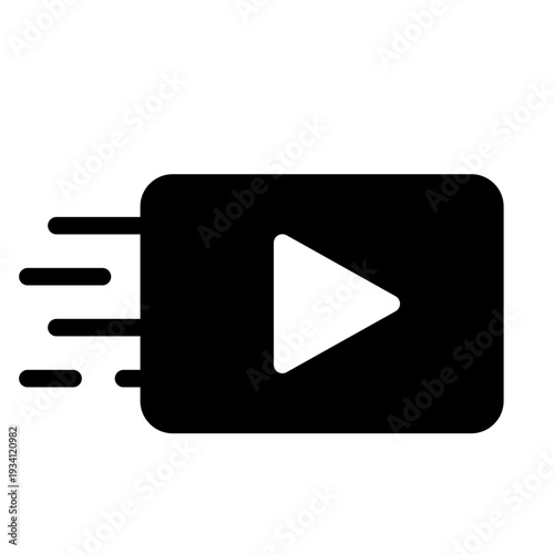 Fast Stream Solid Icon