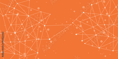 Abstract plexus background with connecting dots and lines
