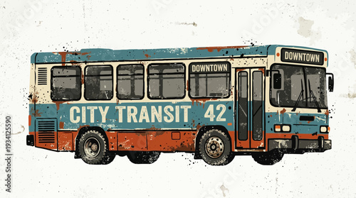 Vintage City Transit Bus
