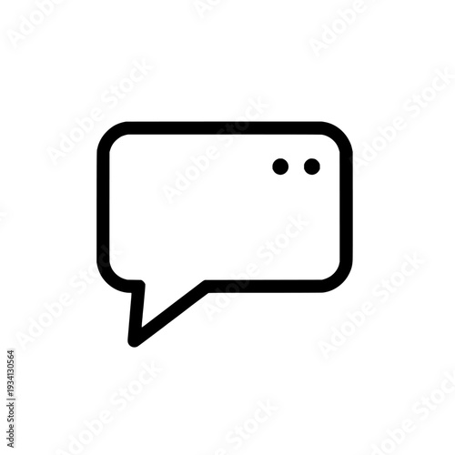 AI chatbot conversation bubble icon. Chat and robot sign and symbol. Artificial intelligence messenger design. Vector illustration isolated on white background.