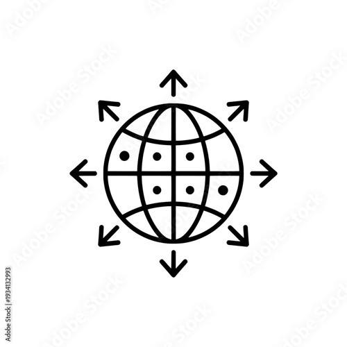 Sustainable development goals icon. Sign and symbol for global sustainability and social impact. Professional vector illustration isolated on white background.