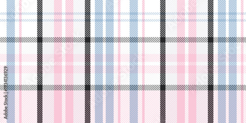 Seamless checkered pattern, classic tartan with diagonal lines in summer colors for textiles and decor