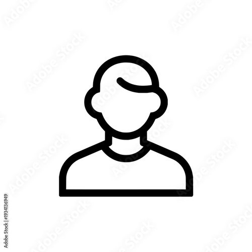 Customer lifetime value CLV icon. Business marketing metric symbol. Bold outline style for growth analysis. Vector illustration isolated on white background.