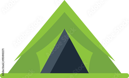 Green outdoor tent illustrating recreation, travel, and nature trips
