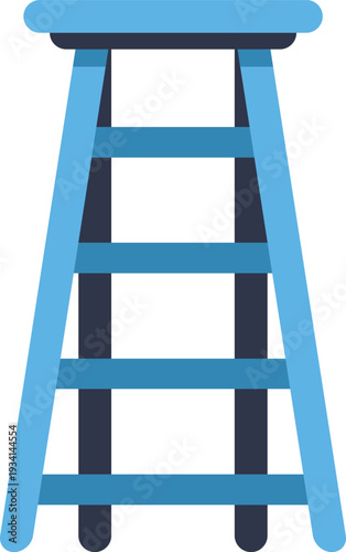 Blue stepladder icon representing climbing, development, and reaching goals