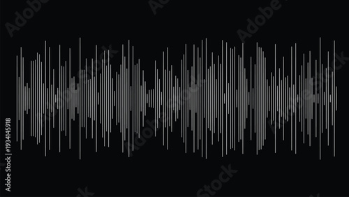 Abstract visual representation of rhythmic vertical light patterns against a dark background