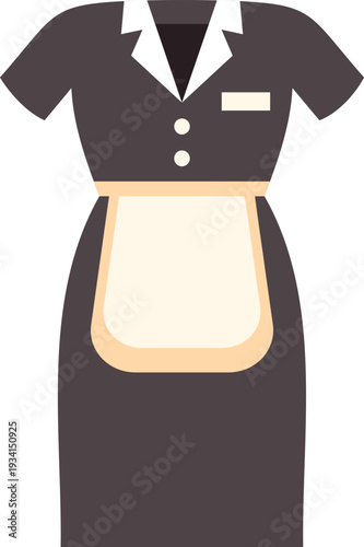 Housekeeping uniform representing hotel service and hospitality industry