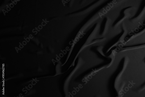 Black Silk Fabric Texture