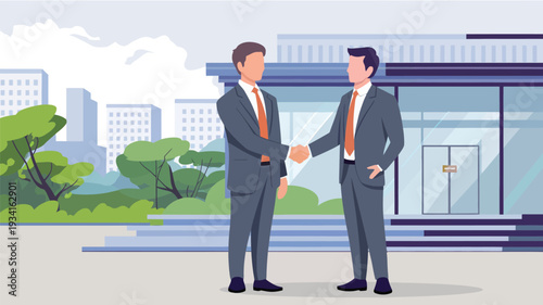 business people on the street