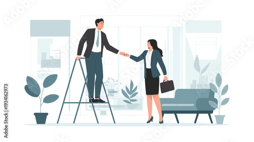 business people shaking hands
