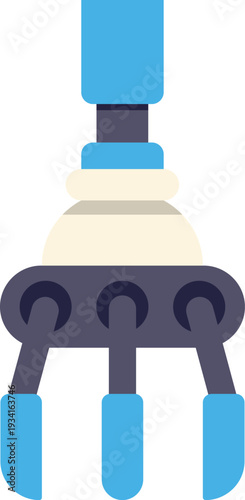 Robotic claw gripper representing automation, engineering, and manufacturing technology