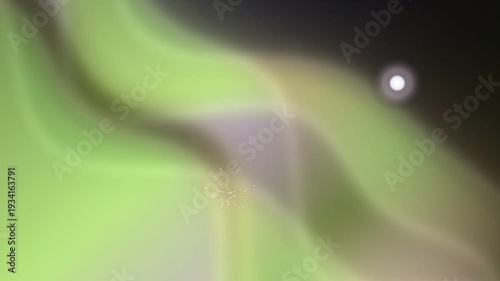 Luminous mist flowing with a glowing orb in a dark atmosphere 4K video