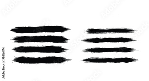 Black brush strokes