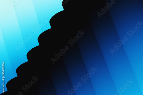 Abstract background of neon tubes glowing in green and blue. 3D rendering illustration.