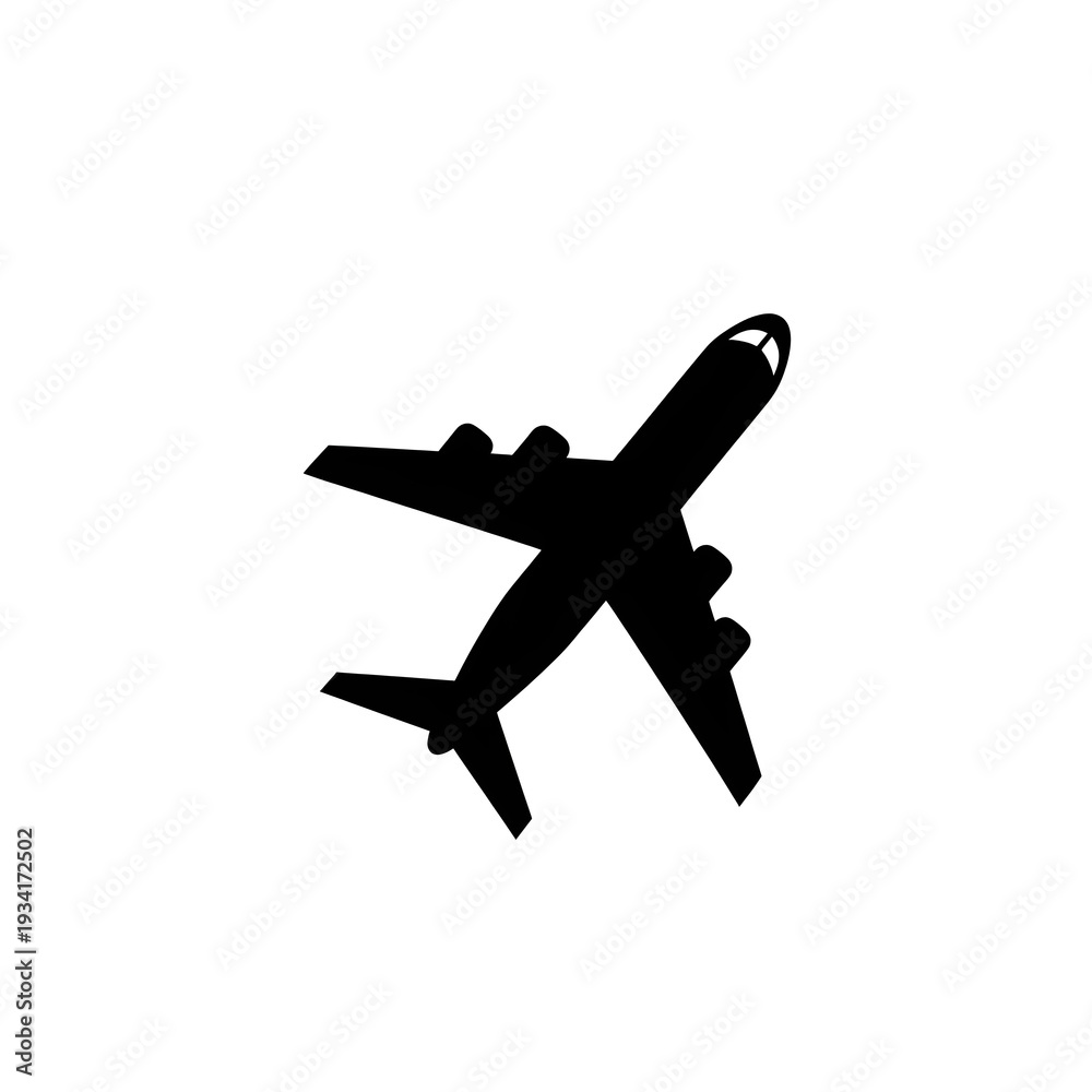 Obraz premium Airplane Silhouette Taking Off