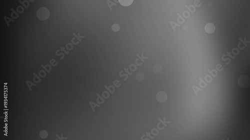 animated black grey gradient background with blurry circle shapes suitable for modern designs, presentations, digital art, web backgrounds, tech projects.