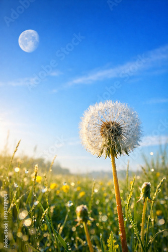 dandelion in the grass