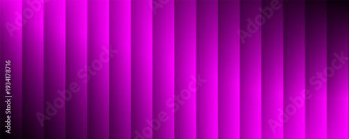 Abstract neon purple gradient background. UV filter striped color background. Horizontal wide graphic with aesthetic ribbed fractal glass effect. Ribbed glass blur template