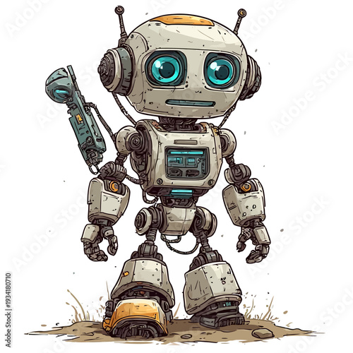 cute robotic design very cool