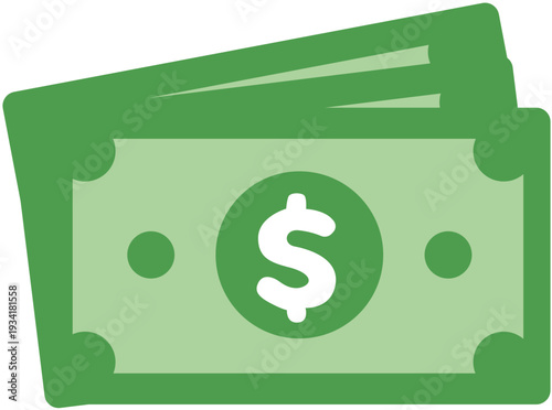 Money Cash Dollar Bills Icon