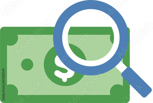 Money Search Financial Audit Icon