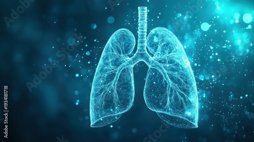 Abstract Lungs with red human bronchial tree structure. Lungs anatomy,left and right bronchus, bronchioles,Medicine cure tuberculosis, pneumonia, asthma. Abstract health care medical concept.
