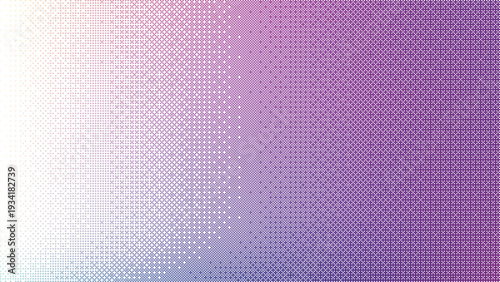 Digital technology background featuring abstract dotted pattern and gradient mesh. Cyber grid with luminous pixels creates futuristic tech atmosphere for presentations.