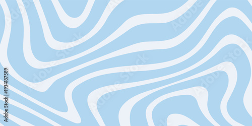 Abstract background seamless pattern with colorful waves. Trendy vector illustration in retro psychedelic style