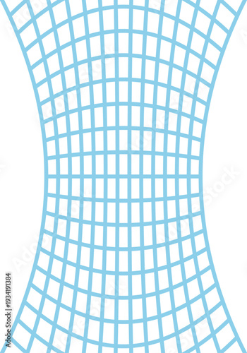 Patrón de cuadrícula azul claro con efecto de distorsión óptica