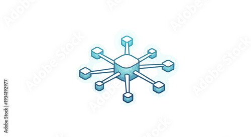 Abstract illustration of a network diagram representing interconnected data points.