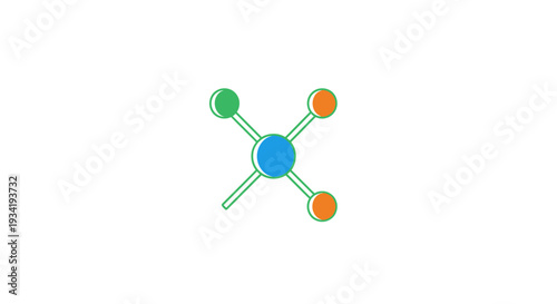 Abstract illustration of a colorful network structure representing connectivity and relationships