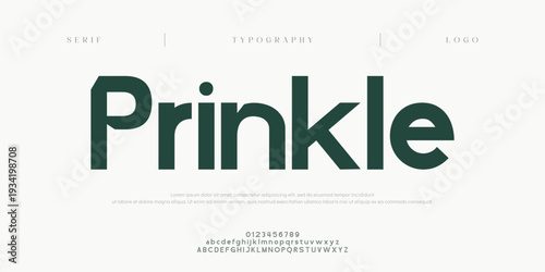 Prinkle, Creative digital abstract sport modern alphabet fonts. Typography bold typeface design for sport, technology, fashion, digital, future creative logo font. vector illustration
