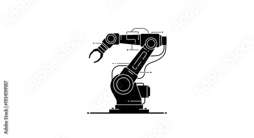 Advanced Industrial Robot Arm in Manufacture Environment