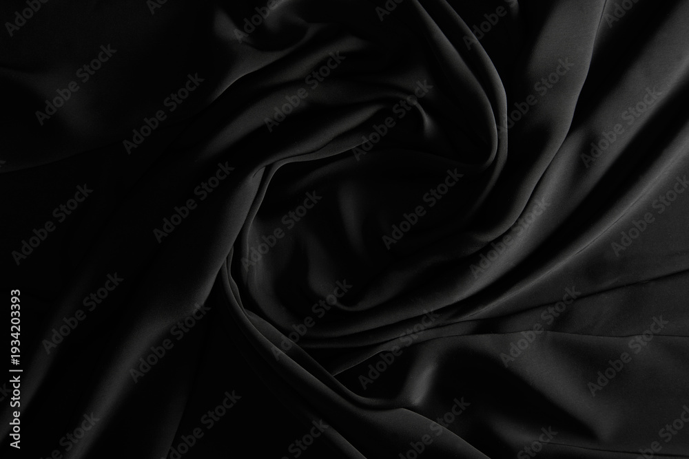 Obraz premium Black Silk Fabric Texture