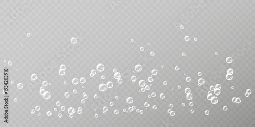 Realistic Bubble Overlay PNG Transparent Background