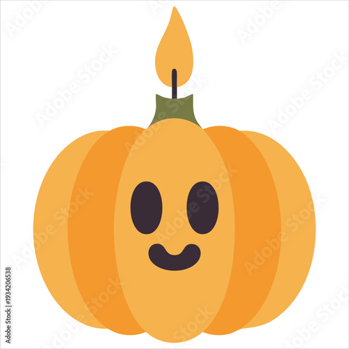 Flat vector illustration of candles design isolated on white background for home decor concept