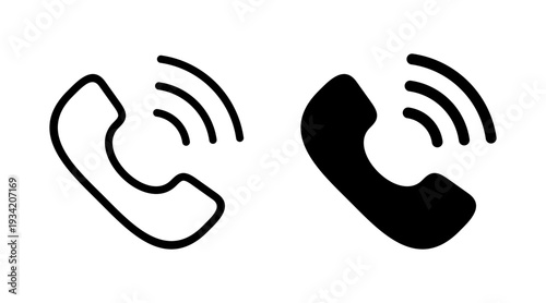Call icon set vector. telephone sign and symbol. phone icon. contact us