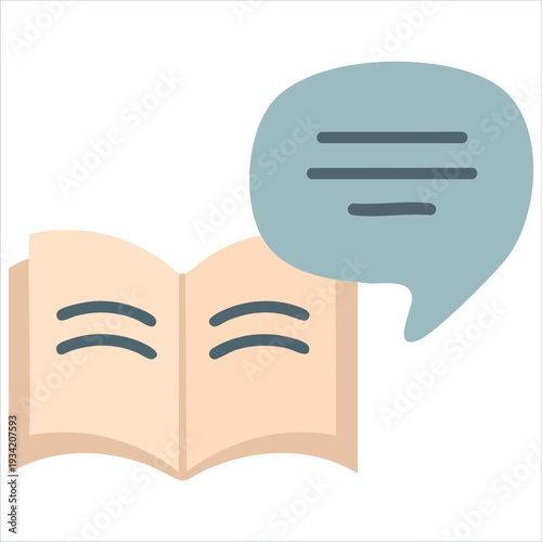 Isolated vector label of school notebook for diary and textbook design on white background