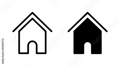 House icon set vector. Home sign and symbol