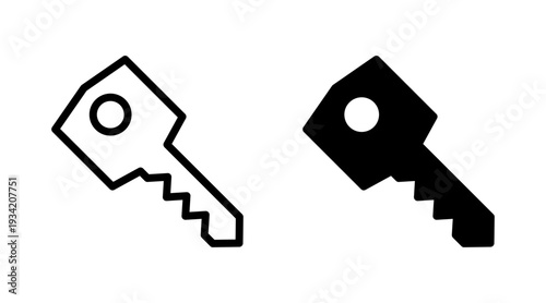 Key icon set vector. Key sign and symbol.