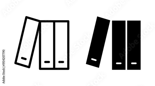 Library icon set vector. education sign and symbol