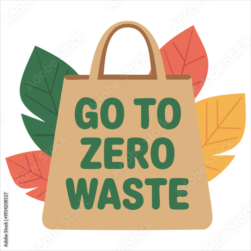 Vector illustration of eco bag fabric shopper isolated on white background for sustainable concept