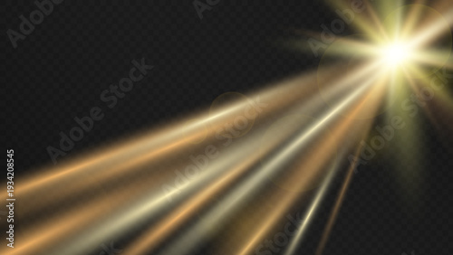 Soft white-gold sun flare on a dark checkered background, shining from the upper left with long radiant beams and warm glowing highlights.