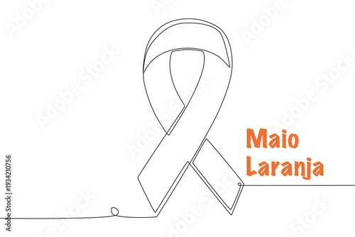 Orange May concept one-line drawing