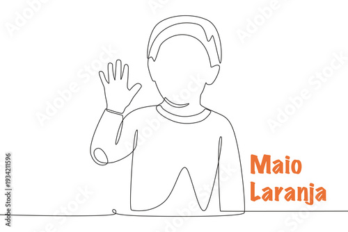 Orange May concept one-line drawing