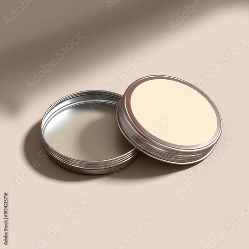 Wallpaper Mural Small Round Tin Compact With Mirror Open Torontodigital.ca