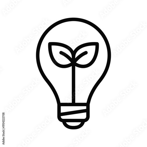 Lightbulb Plant Idea Growth Commercial Concept