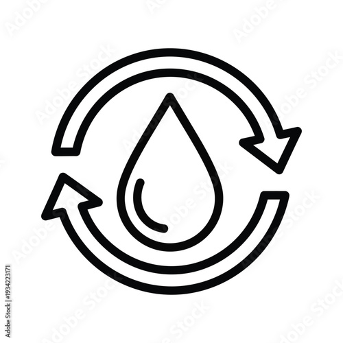 Water Cycle Symbol Business Concept